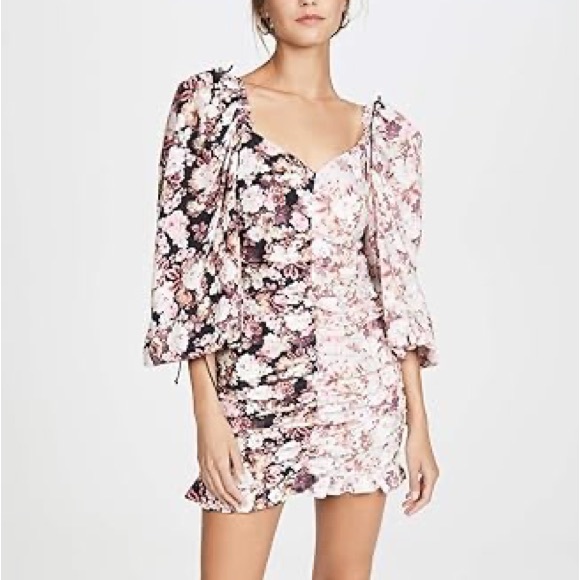 FOR LOVE & LEMONS Houston Mini Dress Floral - Picture 4 of 4